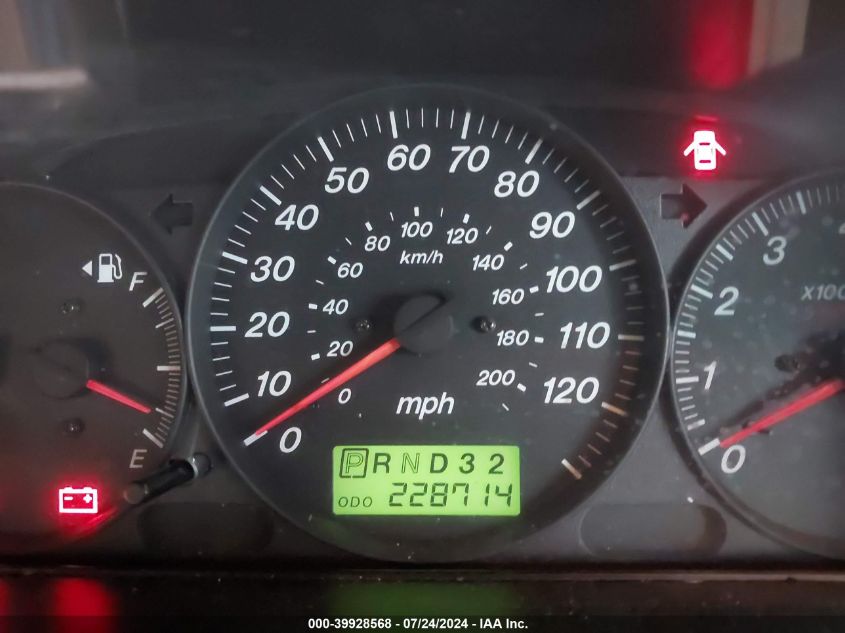 2003 Mazda Mpv Es/Lx/Lx-Sv VIN: JM3LW28J830334941 Lot: 39928568