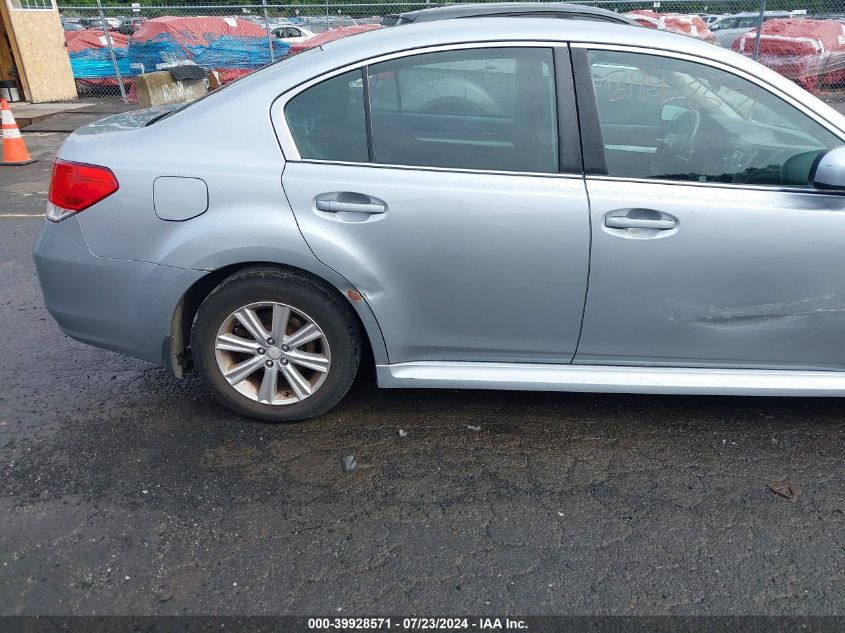 2012 Subaru Legacy 2.5I VIN: 4S3BMBA69C3011786 Lot: 39928571