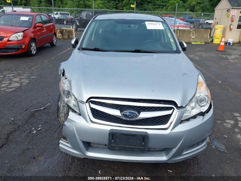 2012 Subaru Legacy 2.5I VIN: 4S3BMBA69C3011786 Lot: 39928571