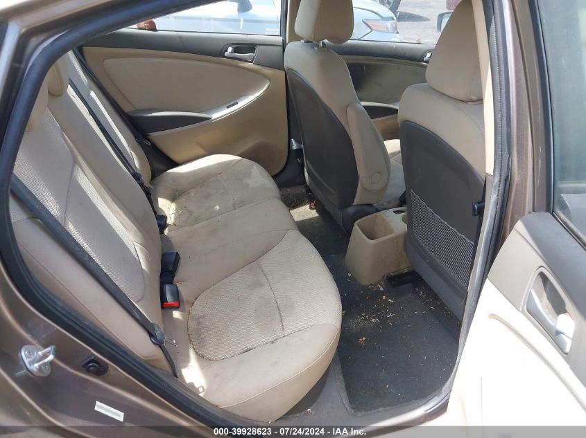 2013 Hyundai Accent VIN: KMHTC4AE2DU502203 Lot: 39928623