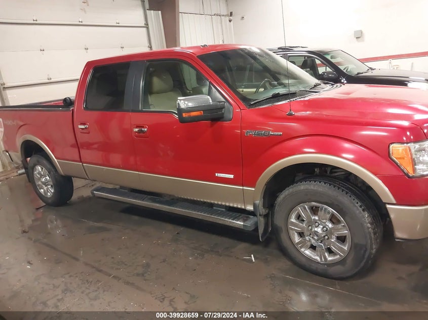 2012 Ford F-150 Lariat VIN: 1FTFW1ET8CFC78101 Lot: 39928659