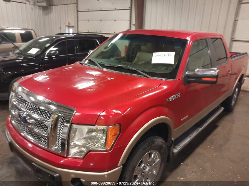 2012 Ford F-150 Lariat VIN: 1FTFW1ET8CFC78101 Lot: 39928659