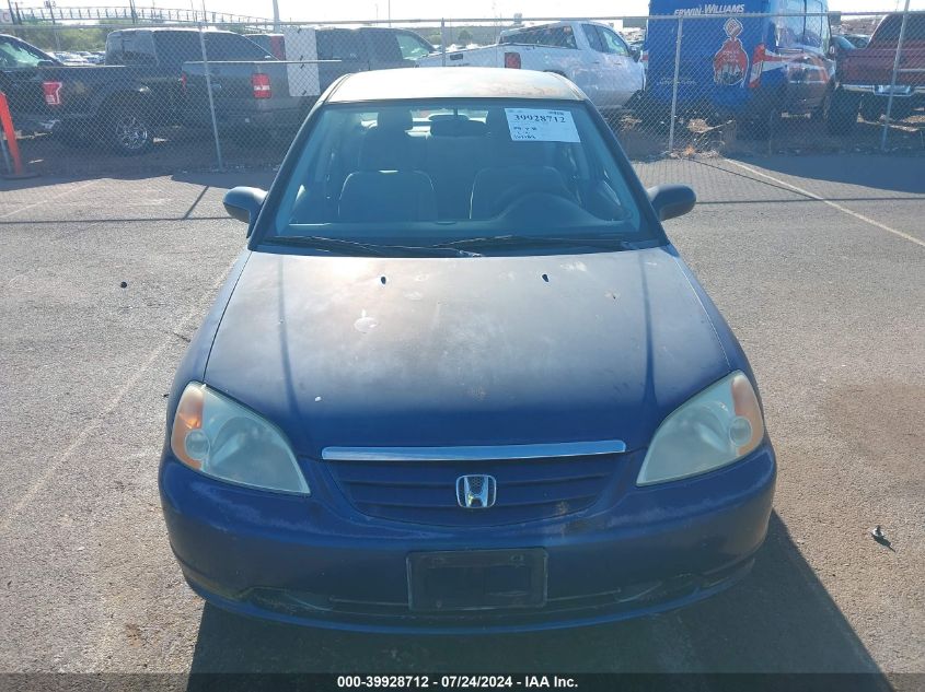 2003 Honda Civic Lx VIN: 2HGES16573H578767 Lot: 39928712