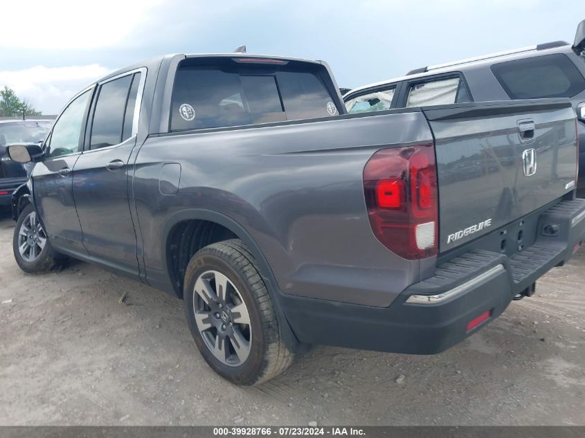 2019 Honda Ridgeline Rtl-T VIN: 5FPYK3F69KB003548 Lot: 39928766