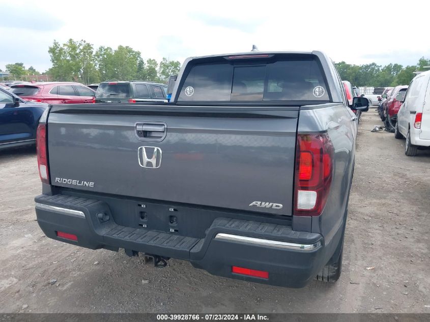 2019 Honda Ridgeline Rtl-T VIN: 5FPYK3F69KB003548 Lot: 39928766