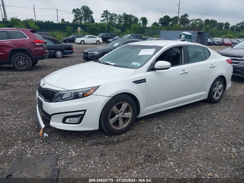 2015 Kia Optima Lx VIN: KNAGM4A77F5643606 Lot: 39928779