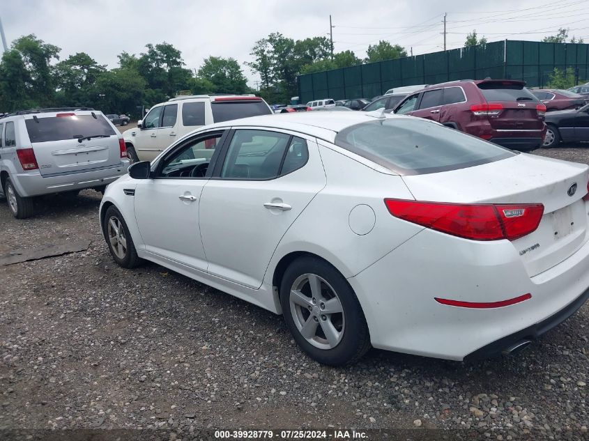 2015 Kia Optima Lx VIN: KNAGM4A77F5643606 Lot: 39928779