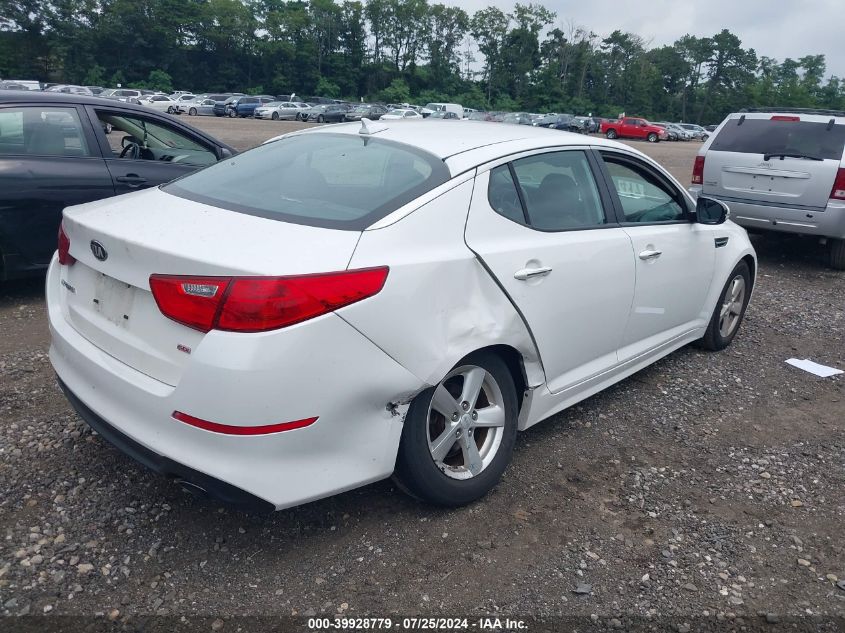 2015 Kia Optima Lx VIN: KNAGM4A77F5643606 Lot: 39928779