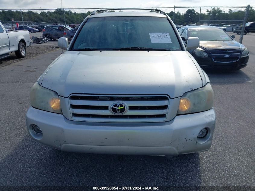 2005 Toyota Highlander V6 VIN: JTEGP21A250083415 Lot: 39928854