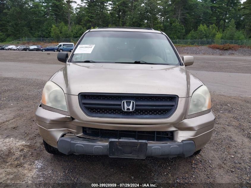 2005 Honda Pilot Ex VIN: 2HKYF18405H571237 Lot: 39928959