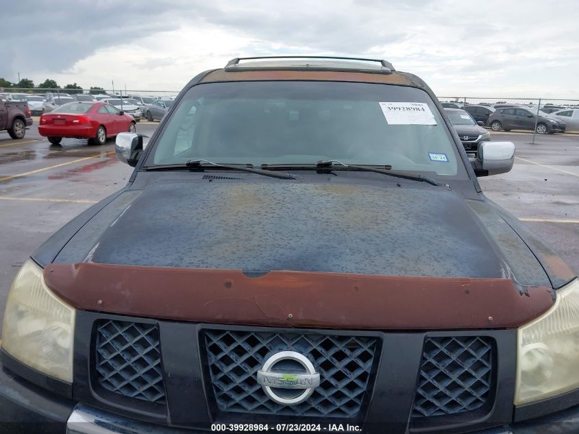 2004 Nissan Pathfinder Armada Se VIN: 5N1AA08A74N744679 Lot: 39928984