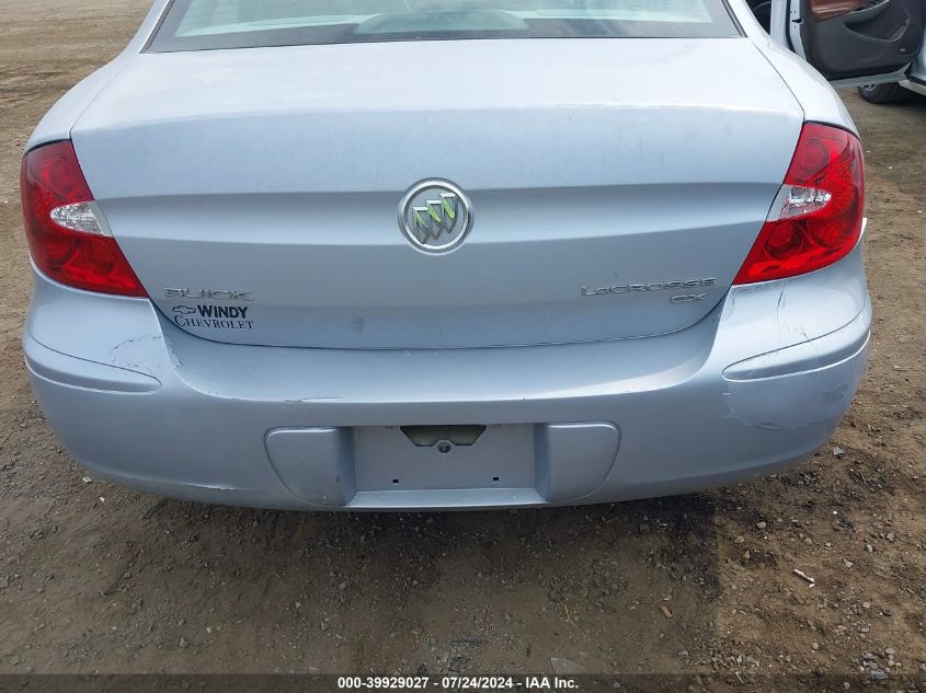 2006 Buick Lacrosse Cx VIN: 2G4WC552661248531 Lot: 39929027