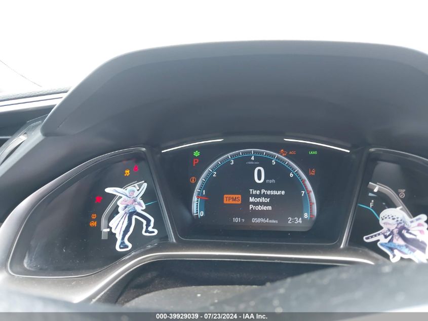 2019 Honda Civic Ex VIN: SHHFK7H64KU424645 Lot: 39929039