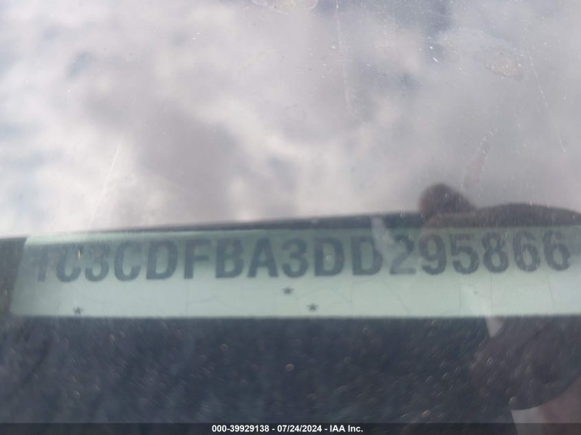 2013 Dodge Dart Sxt VIN: 1C3CDFBA3DD295866 Lot: 39929138