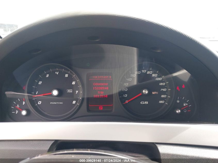 2009 Pontiac G8 Gt VIN: 6G2EC57Y09L199981 Lot: 39929145