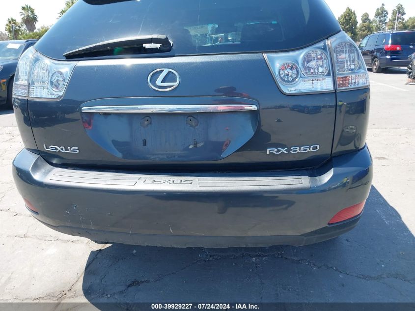 2007 Lexus Rx 350 VIN: 2T2HK31U77C019897 Lot: 39929227