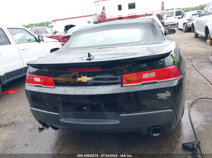 2015 Chevrolet Camaro Lt VIN: 2G1FD3D32F9247595 Lot: 39929279
