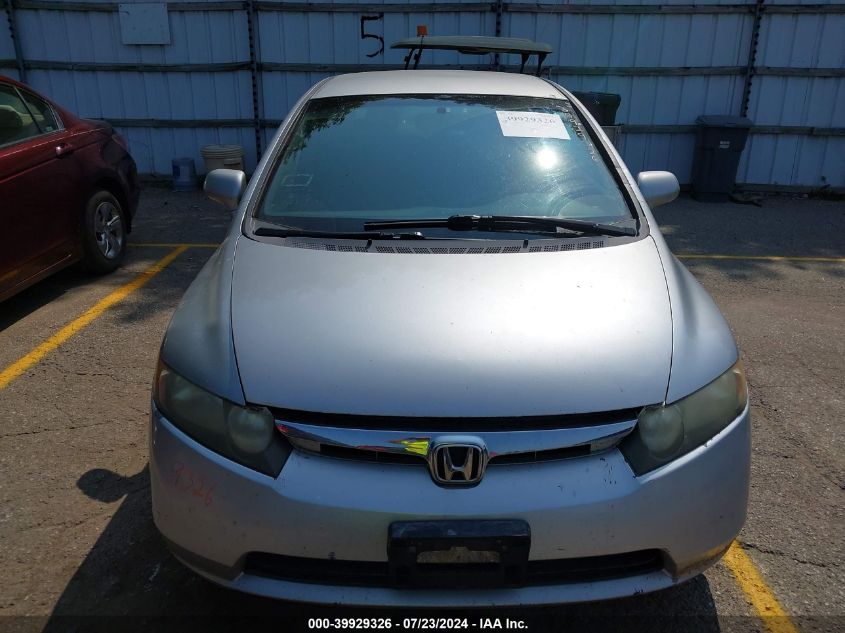 2007 Honda Civic Lx VIN: 1HGFA16567L082424 Lot: 39929326