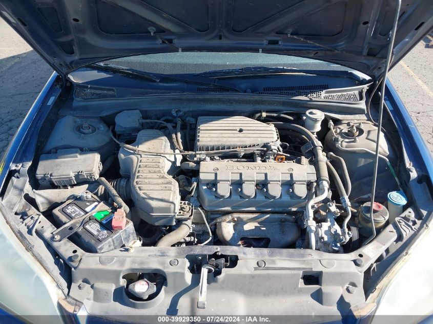 2004 Honda Civic Lx VIN: 2HGES165X4H624528 Lot: 39929350