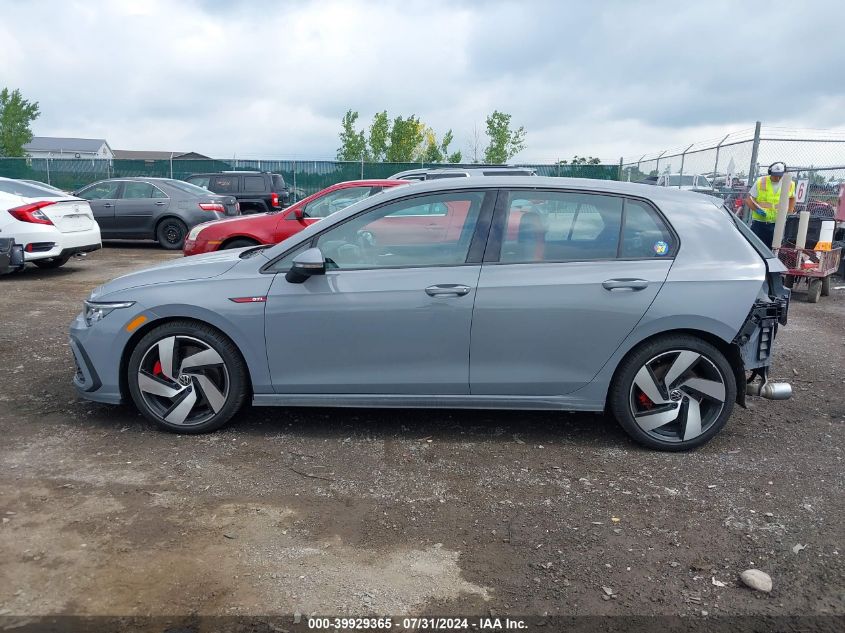 2022 Volkswagen Golf Gti 2.0T Se VIN: WVWN87CDXNW208414 Lot: 39929365