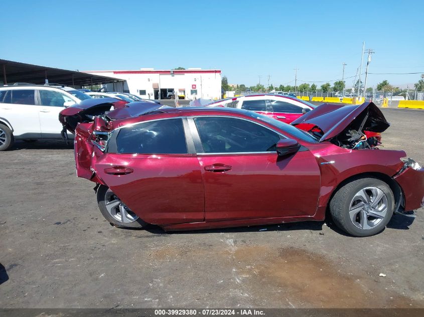 2019 Honda Insight Ex VIN: 19XZE4F58KE029047 Lot: 39929380