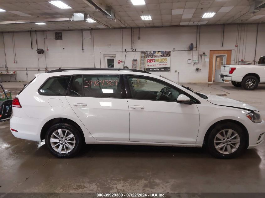 2018 Volkswagen Golf Sportwagen Tsi S VIN: 3VW717AU7JM755275 Lot: 39929389