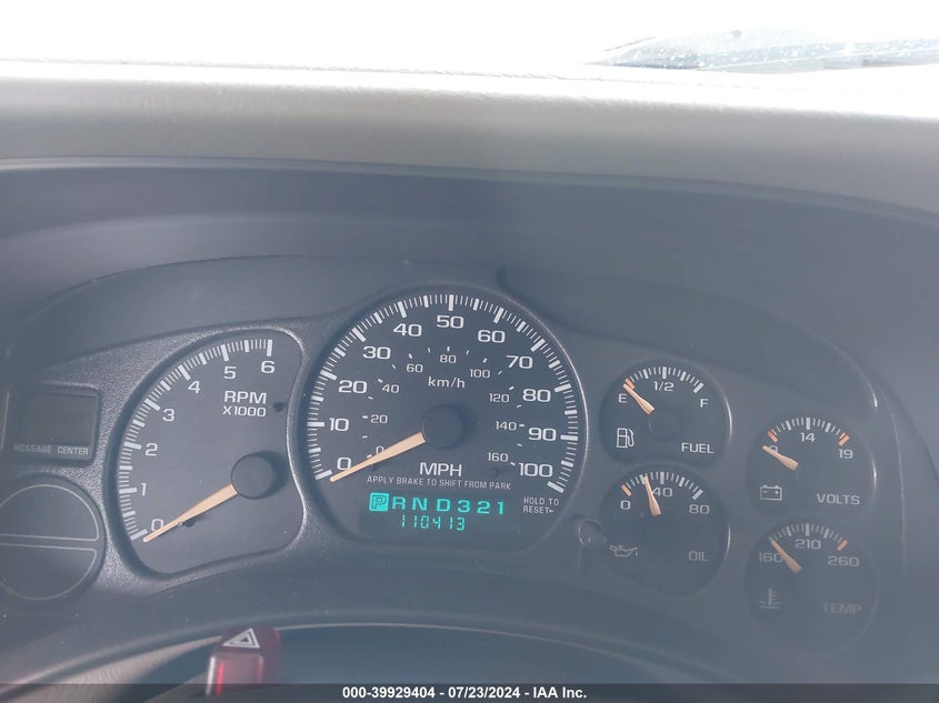 2002 Chevrolet Suburban 1500 Lt VIN: 1GNEC16T52J203457 Lot: 39929404