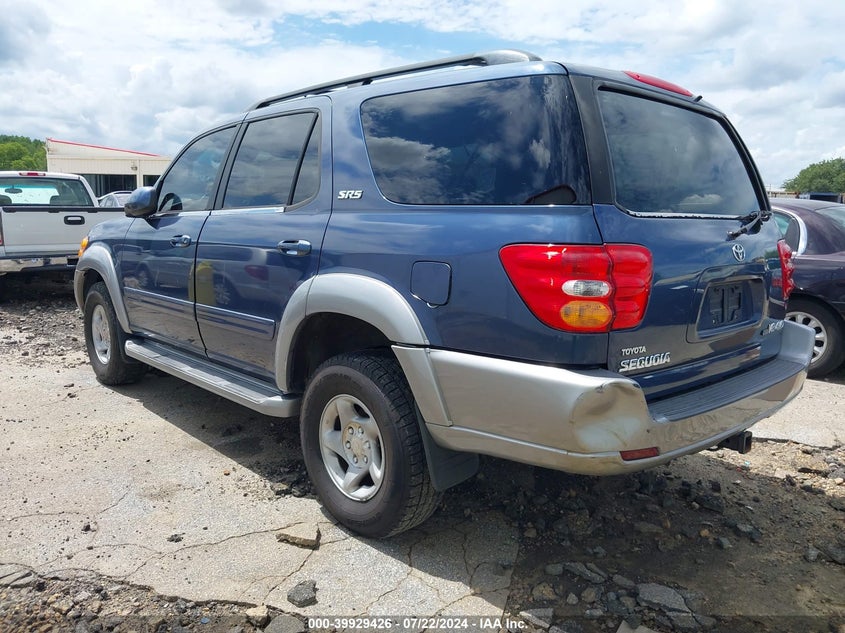 2001 Toyota Sequoia Sr5 V8 VIN: 5TDBT44A61S018673 Lot: 39929426