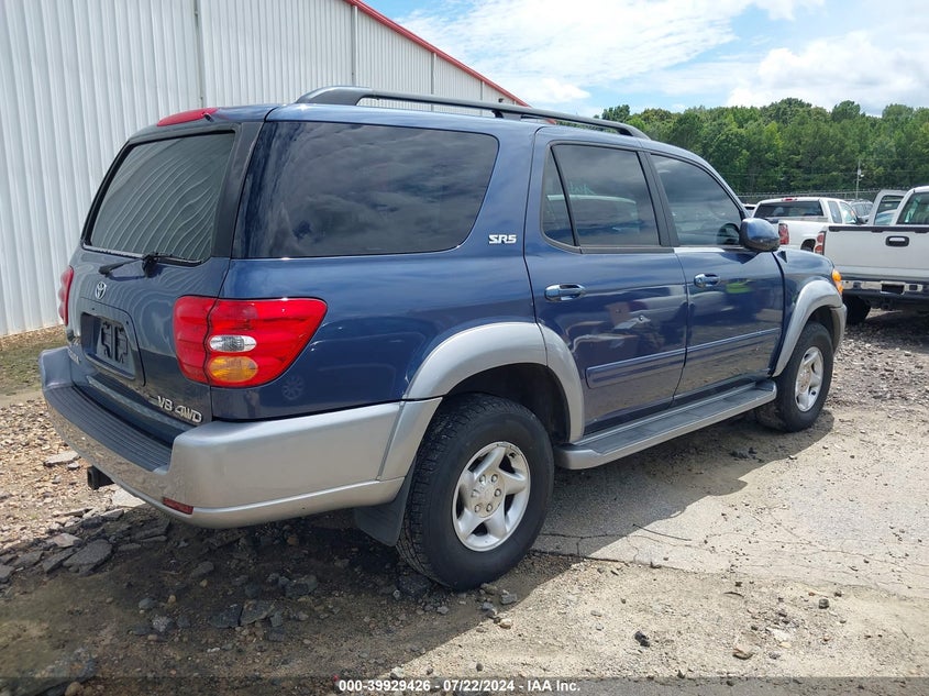 2001 Toyota Sequoia Sr5 V8 VIN: 5TDBT44A61S018673 Lot: 39929426