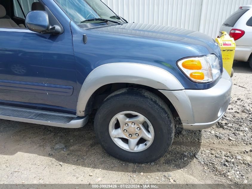 2001 Toyota Sequoia Sr5 V8 VIN: 5TDBT44A61S018673 Lot: 39929426