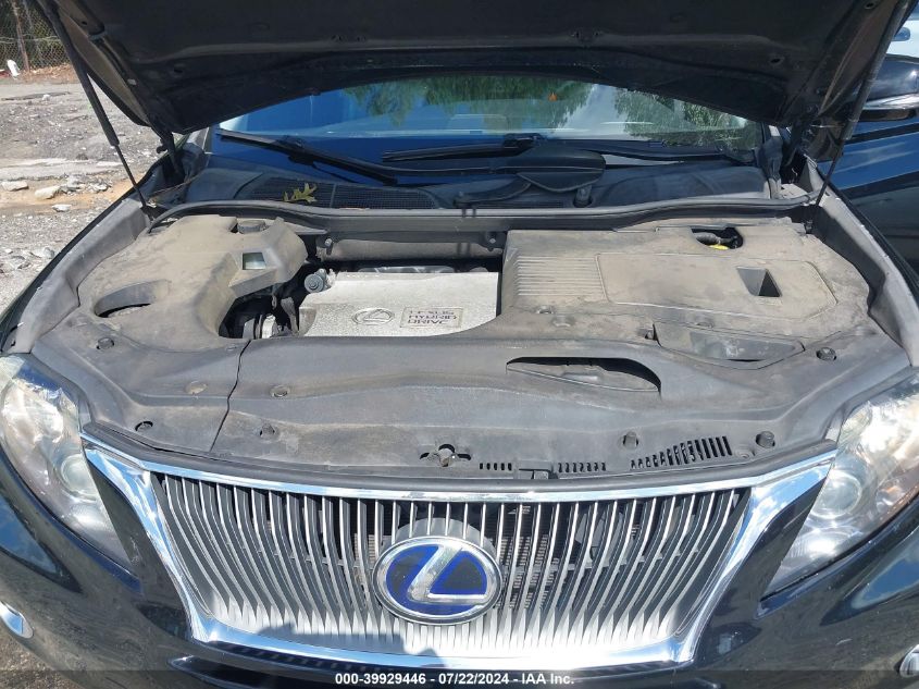 2010 Lexus Rx 450H VIN: JTJBC1BAXA2409959 Lot: 39929446