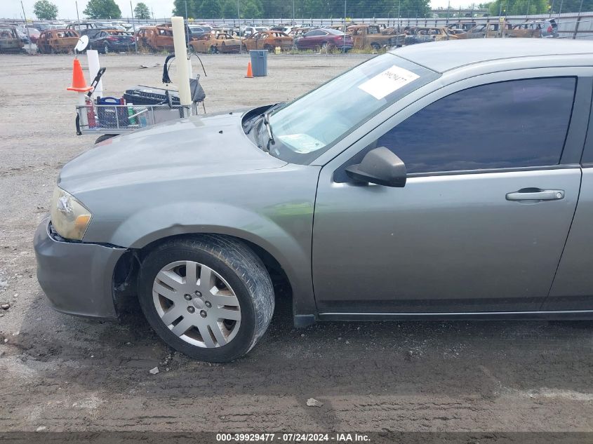 2012 Dodge Avenger Se VIN: 1C3CDZABXCN324882 Lot: 39929477