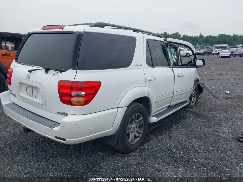 2004 Toyota Sequoia Limited VIN: 5TDZT38A14S234437 Lot: 39929484