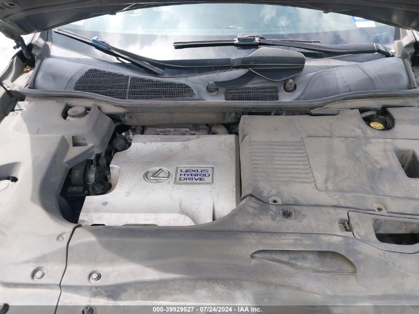 2010 Lexus Rx 450H VIN: JTJZB1BA6A2000987 Lot: 39929527