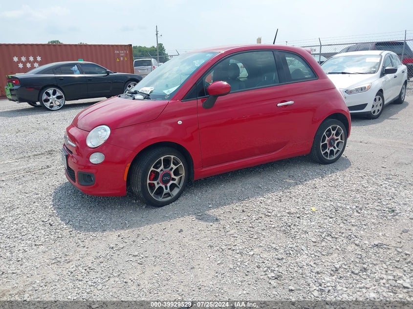 2015 Fiat 500 Sport VIN: 3C3CFFBR1FT741395 Lot: 39929529