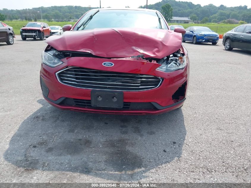 2019 Ford Fusion Se VIN: 3FA6P0HD4KR133494 Lot: 39929540