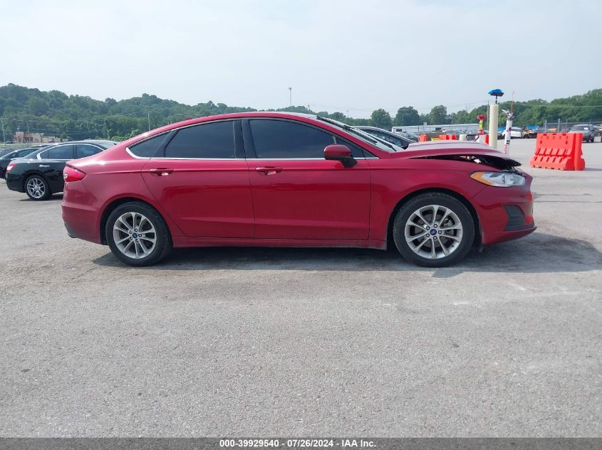 2019 Ford Fusion Se VIN: 3FA6P0HD4KR133494 Lot: 39929540