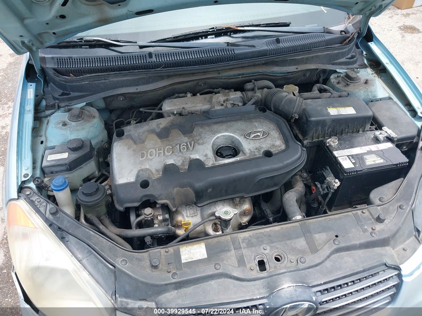 2007 Hyundai Accent Gls VIN: KMHCN46C37U142073 Lot: 39929545