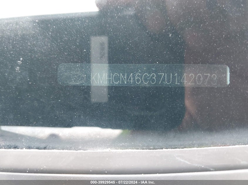 2007 Hyundai Accent Gls VIN: KMHCN46C37U142073 Lot: 39929545
