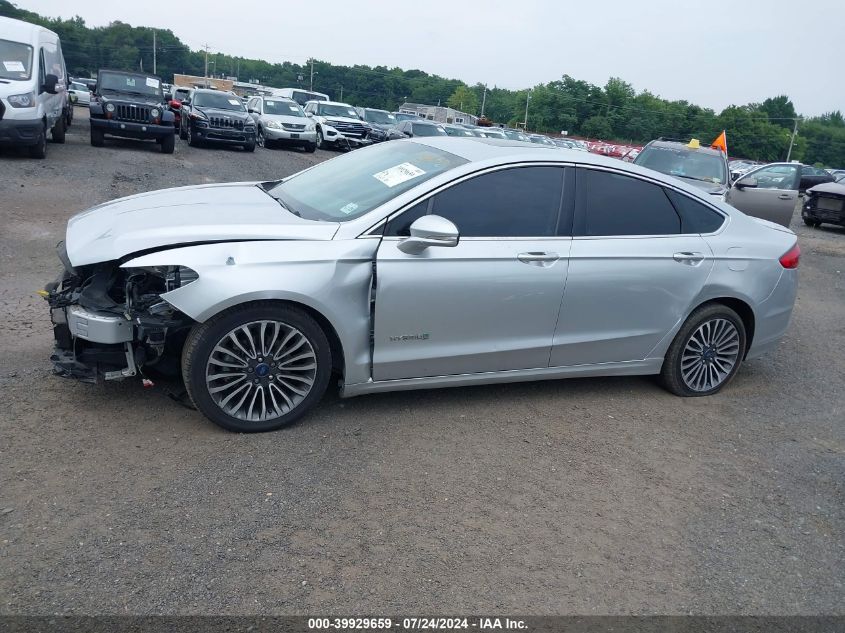 2018 Ford Fusion Hybrid Titanium VIN: 3FA6P0RU3JR124198 Lot: 39929659