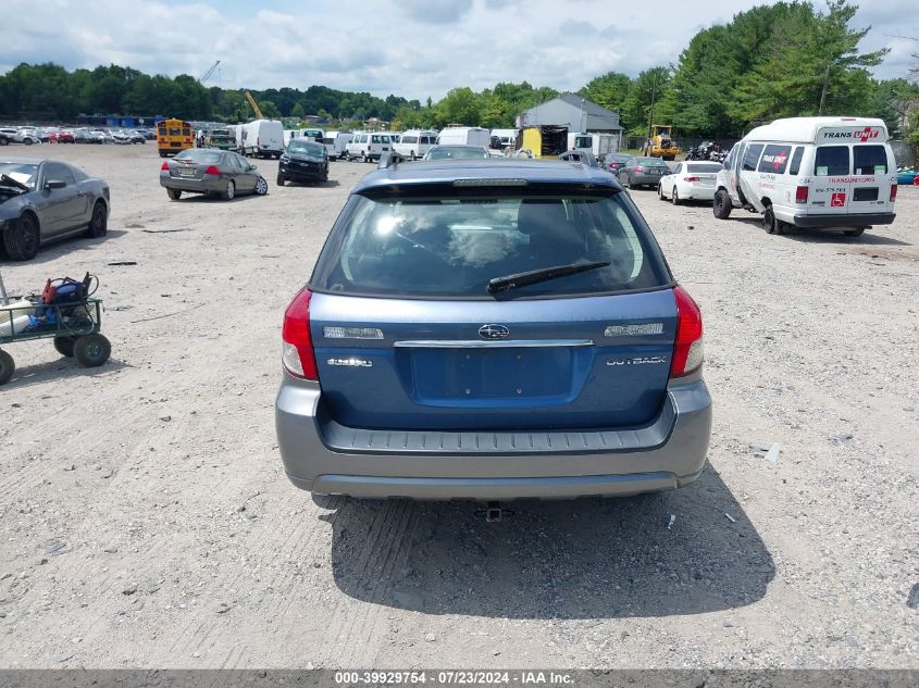 2008 Subaru Outback 2.5I/2.5I L.l. Bean Edition VIN: 4S4BP61C387310660 Lot: 39929754