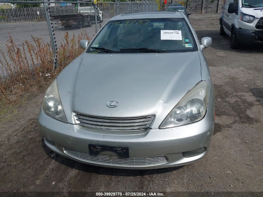 2003 Lexus Es 300 VIN: JTHBF30G23601914 Lot: 39929770