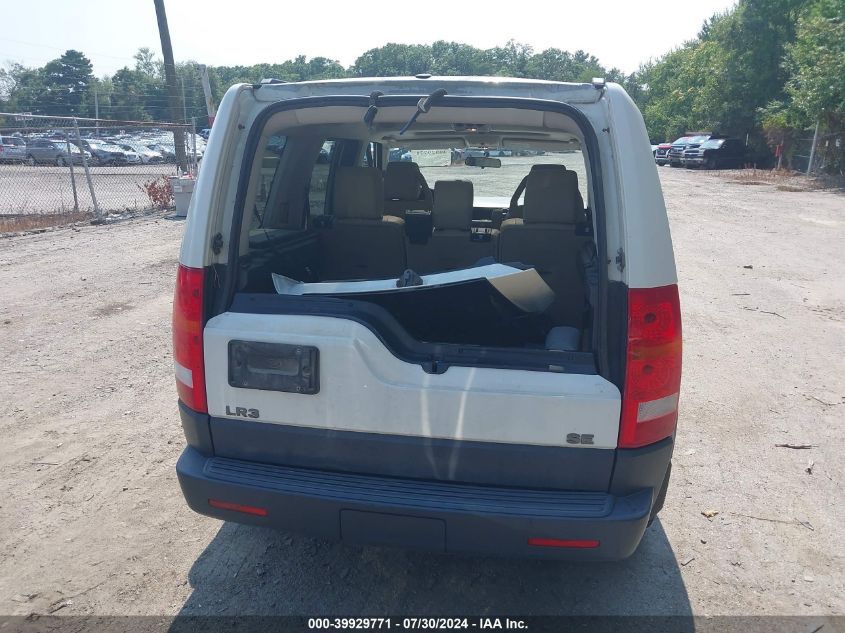 2006 Land Rover Lr3 V6 VIN: SALAE24496A396309 Lot: 39929771