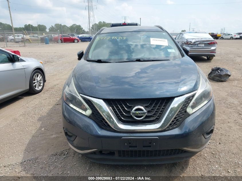 2018 Nissan Murano Sv VIN: 5N1AZ2MG7JN143010 Lot: 39929883