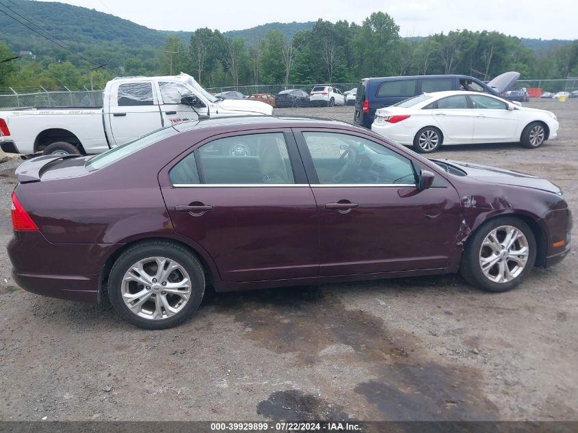 2012 Ford Fusion Se VIN: 3FAHP0HG5CR406446 Lot: 39929899