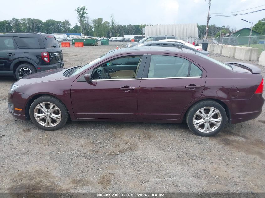 2012 Ford Fusion Se VIN: 3FAHP0HG5CR406446 Lot: 39929899