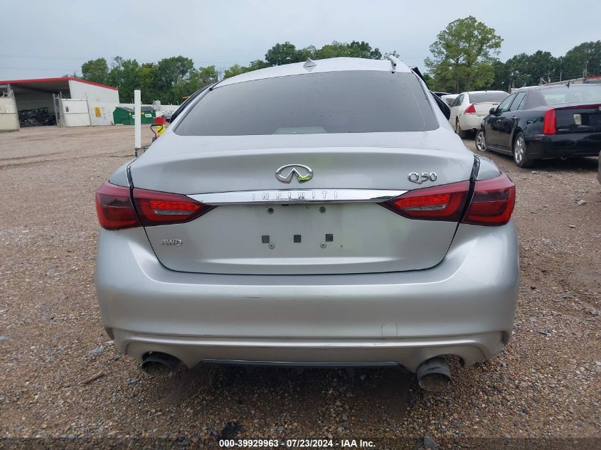 2019 Infiniti Q50 3.0T Luxe VIN: JN1EV7AR1KM558774 Lot: 39929963