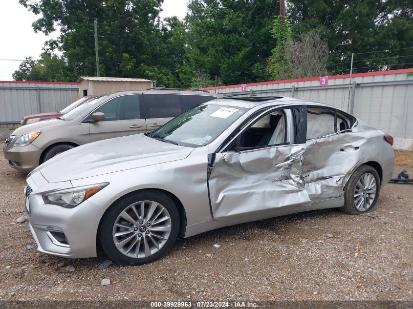 2019 Infiniti Q50 3.0T Luxe VIN: JN1EV7AR1KM558774 Lot: 39929963