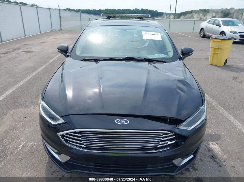 2017 Ford Fusion Hybrid Titanium VIN: 3FA6P0RU9HR278490 Lot: 39930048