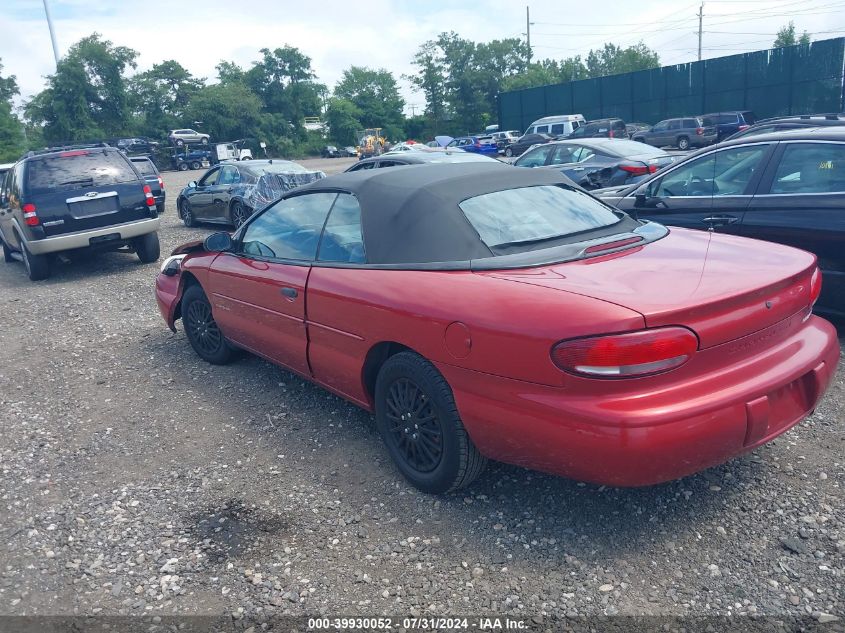 1999 Chrysler Sebring Jx VIN: 3C3EL45H7XT517008 Lot: 40519595